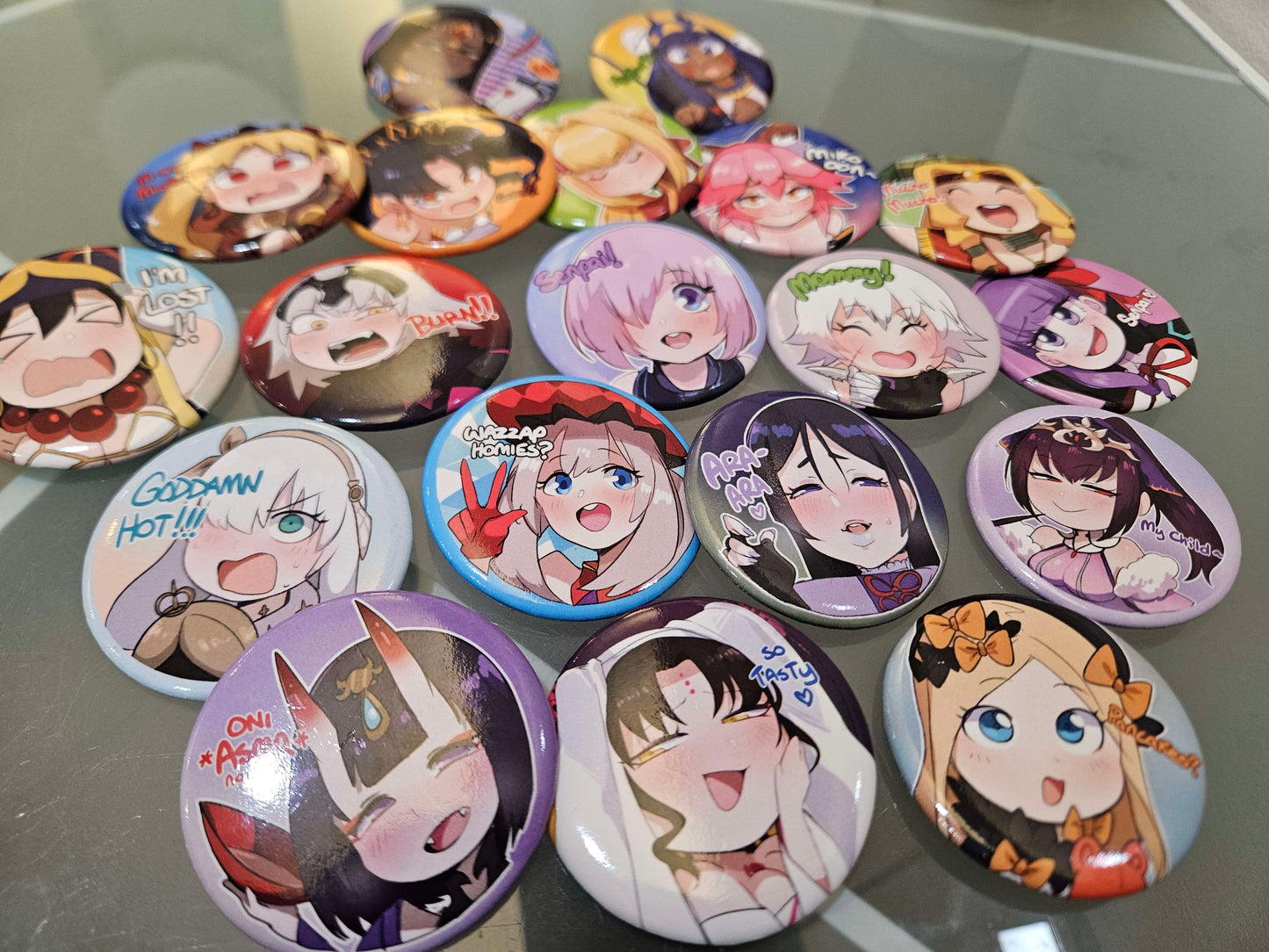 FGO Waifu Buttons Wave 1