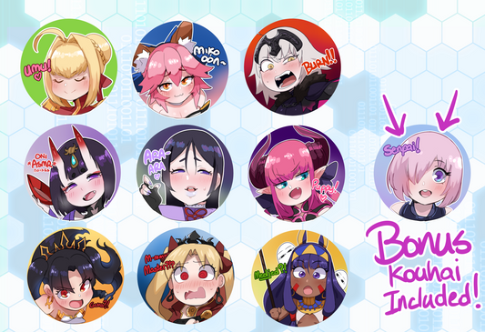 FGO Waifu Buttons Wave 1